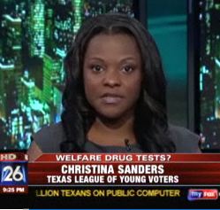 Christina Sanders of Texas Young Voters League